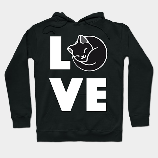 Love Cats Hoodie by HappyGiftArt